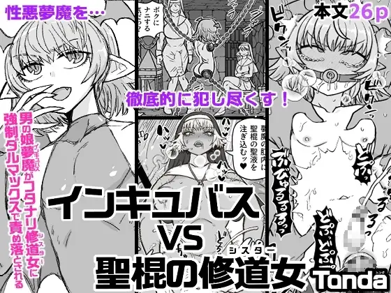 【逆転凌辱】インキュバスVS聖棍の修道女