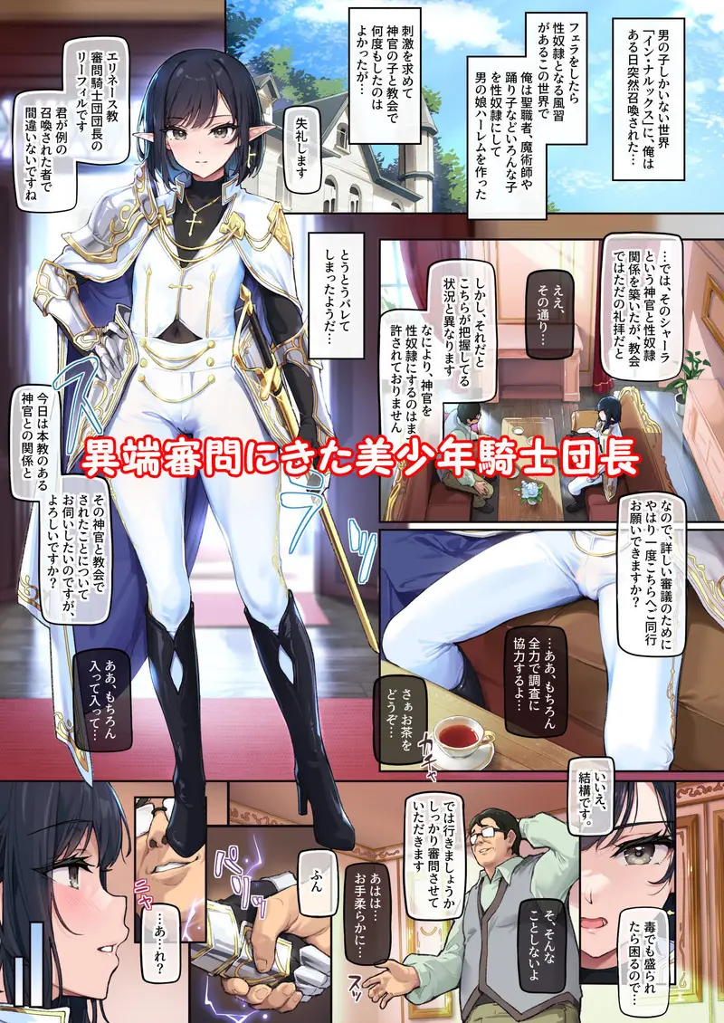 異世界オトコノコ昏●調教〜純潔な聖騎士♂の変態性癖を巨根で暴露してみたら〜 サンプル画像 1枚目