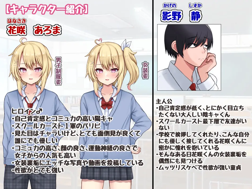 クラスメイトのギャル男子♂の女装裏垢を見つけた陰キャくん サンプル画像 7枚目