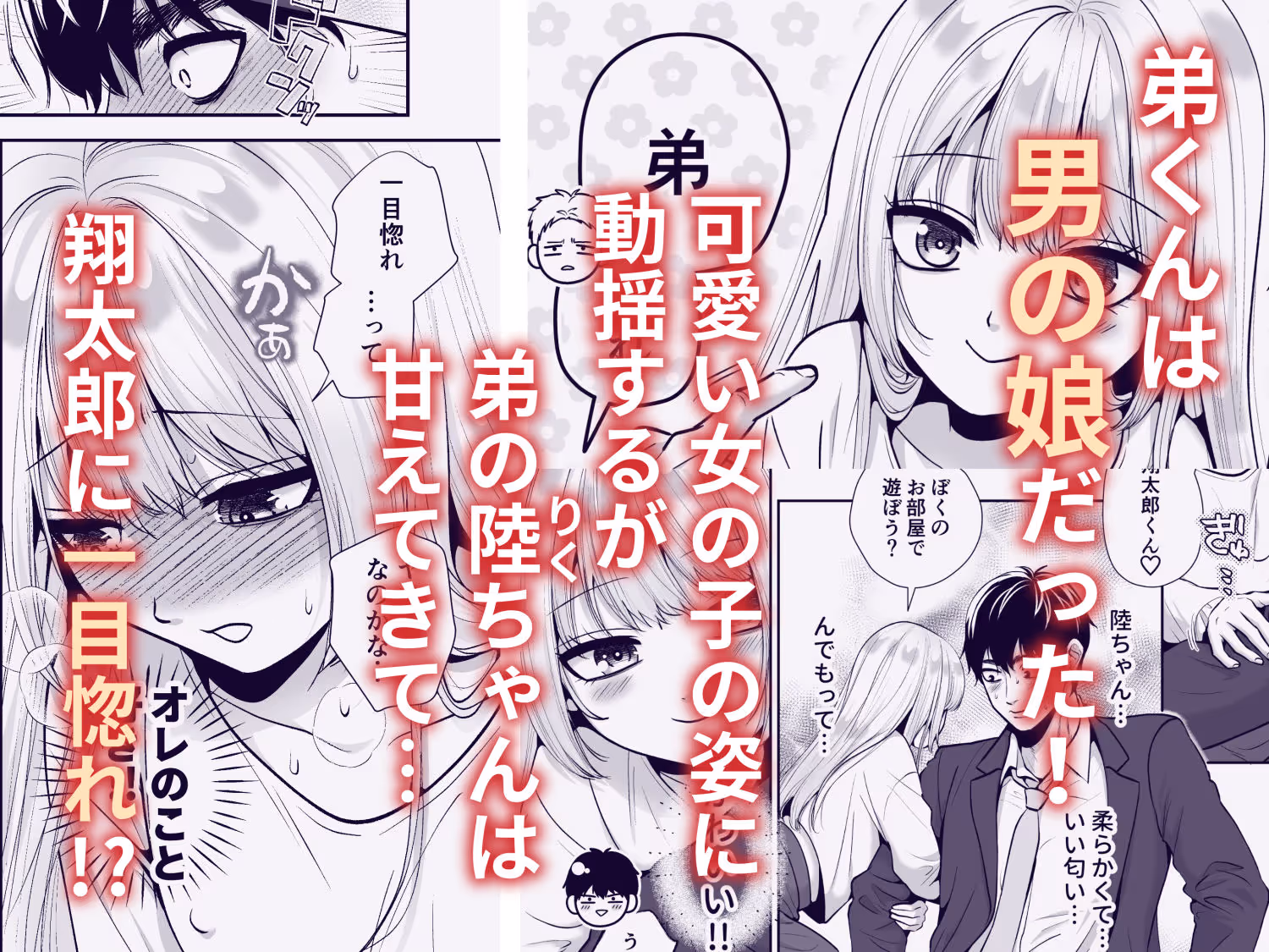 もらった弟くんは雑魚乳首の男の娘でした サンプル画像 2枚目