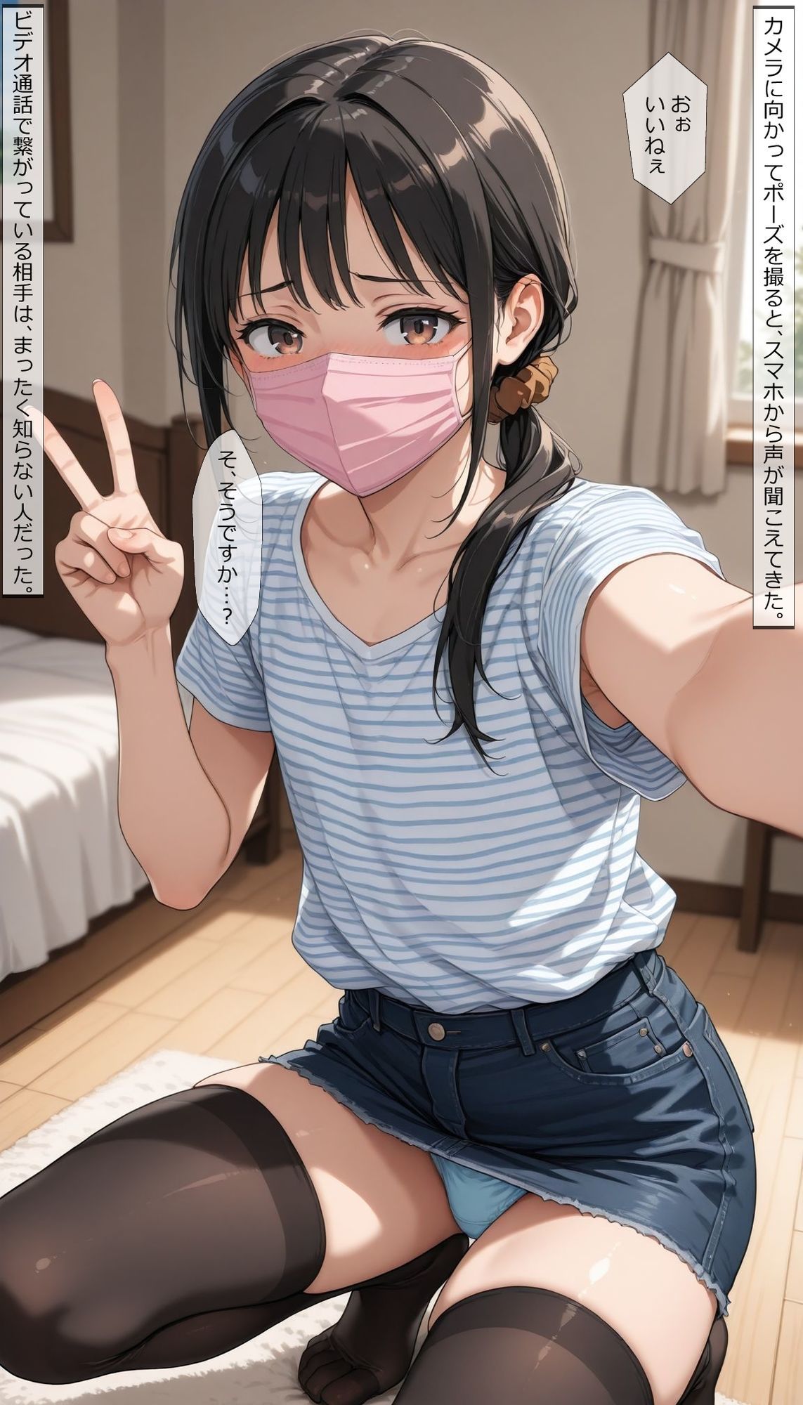 はじめゆうの店 - 【女装】彩花の場合16 通話アプリ (1)