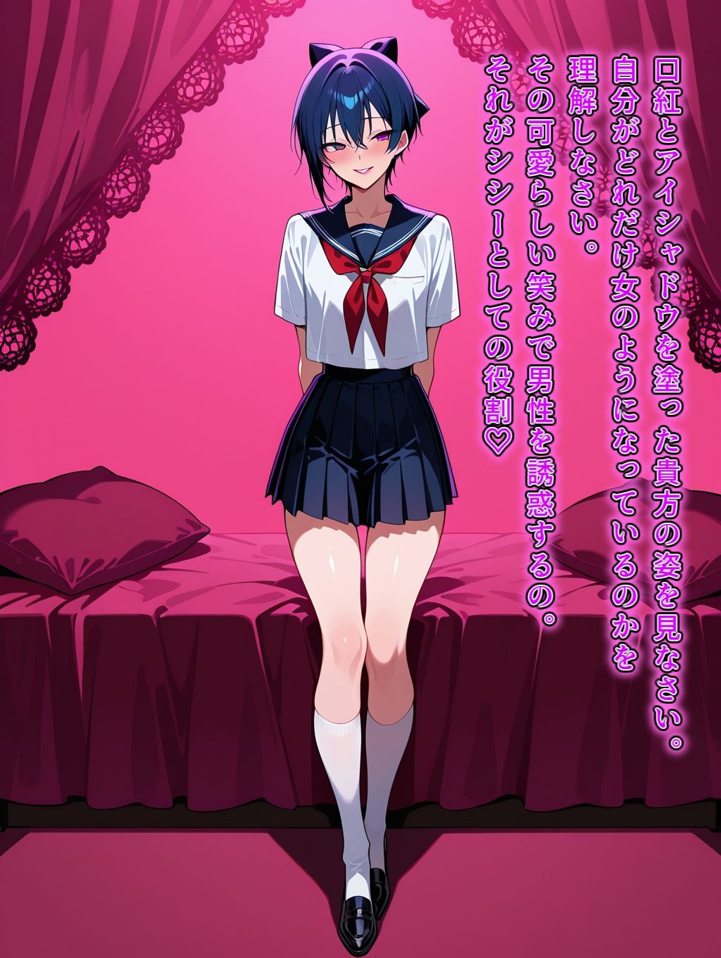 プリズムヴェール - 【女装メス堕ちシッシーキャプション1】あなたをSissyに染め上げる(はーと)男に溺れるマゾメス製造シッシーキャプション集 (3)